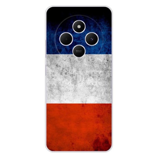 Siliconefodral med Tryck - 1001 Fodral - Xiaomi Redmi 14C 4G - Frankrikes Flagga - Optimal Skydd - Mjuk Transparent