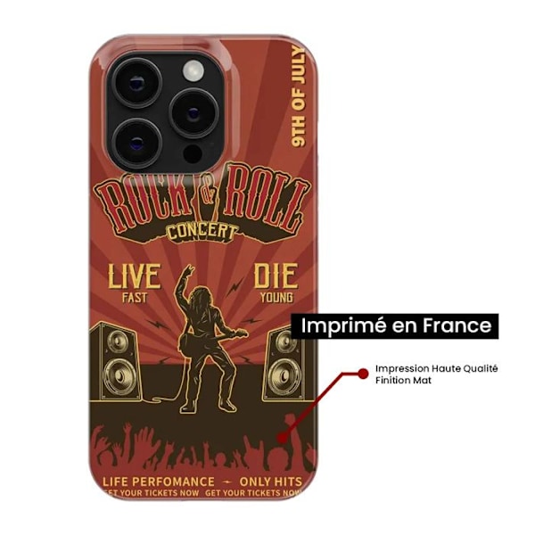 Siliconfodral - Kompatibel med Xiaomi 13 Lite - rock and roll design Transparent