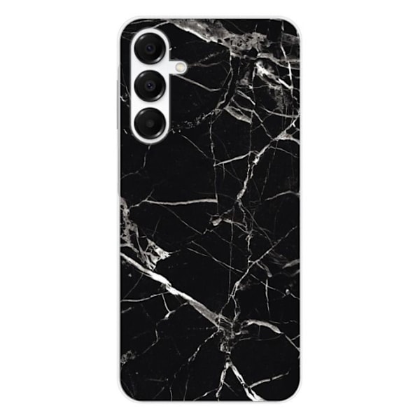 Siliconefodral - Kompatibel med Samsung Galaxy A16 - design i svart marmor Transparent