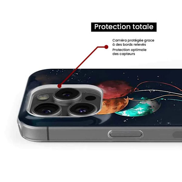 Siliconfodral - Kompatibel med Samsung Galaxy A15 - design av astronaut med ballonger Transparent