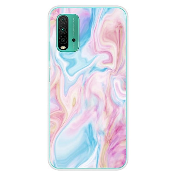 Tryckt silikonfodral som är kompatibelt med Xiaomi Redmi 9T Soap Transparent