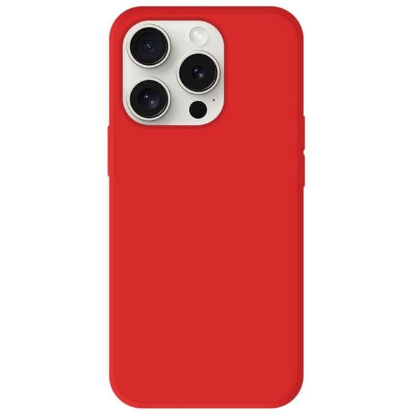Röd silikonfodral - Kompatibel med Apple iPhone 15 Pro Röd