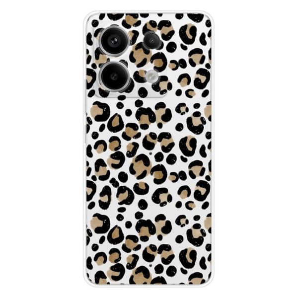 Siliconehölster - Kompatibel med Xiaomi Redmi Note 13 Pro 5G - leoparddesign Transparent