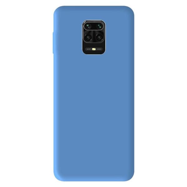 Blå silikonfodral - Kompatibel med Xiaomi Redmi Note 9 Pro blå