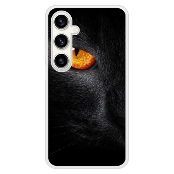 Siliconförstärkt tryckt skal kompatibelt med Samsung Galaxy S23 FE Oeil de Panterre Transparent