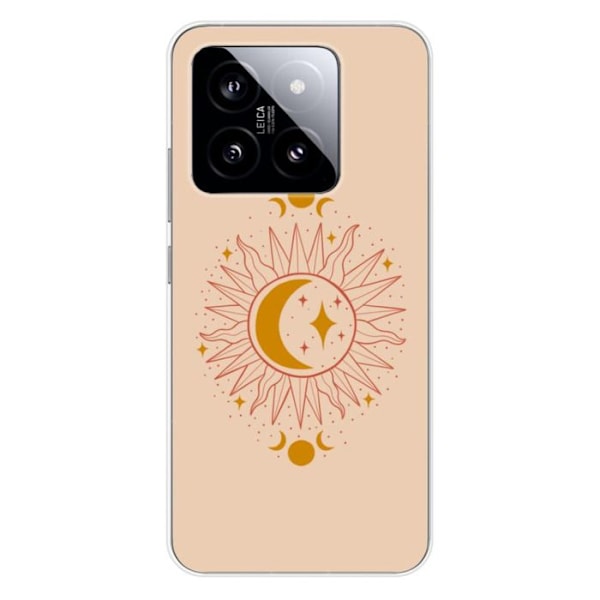 Siliconfodral med tryck - 1001 Fodral - Xiaomi 14 Pro - Transparent - Mjuk - Optimal skydd Transparent