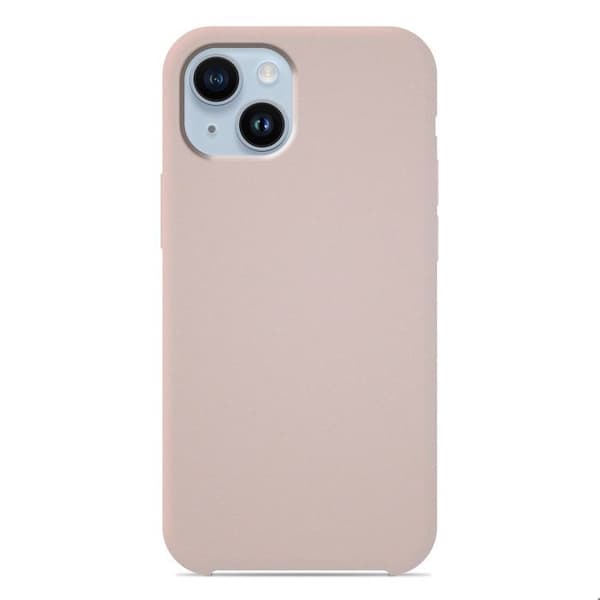 Siliconefodral Soft Touch - Apple - iPhone 14 Plus - Sandrosa - Stötsäker - Trådlös laddning sable-rosa