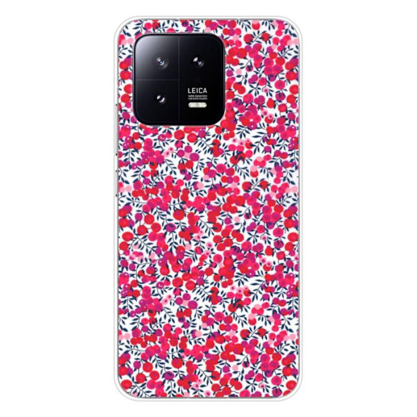 Silicone-fodral - Kompatibel med Xiaomi 13 - design liberty wiltshire röd Transparent