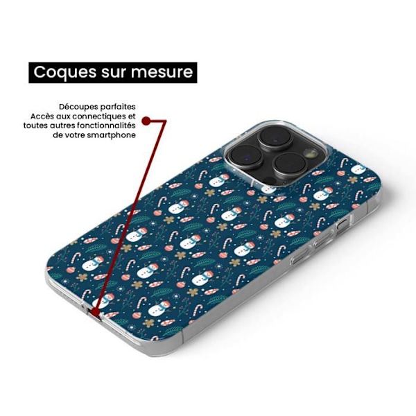 Siliconefodral med tryck - 1001 fodral - Samsung Galaxy A24 4G - Flerfärgad - Snögubbe - Semi-rigid Transparent
