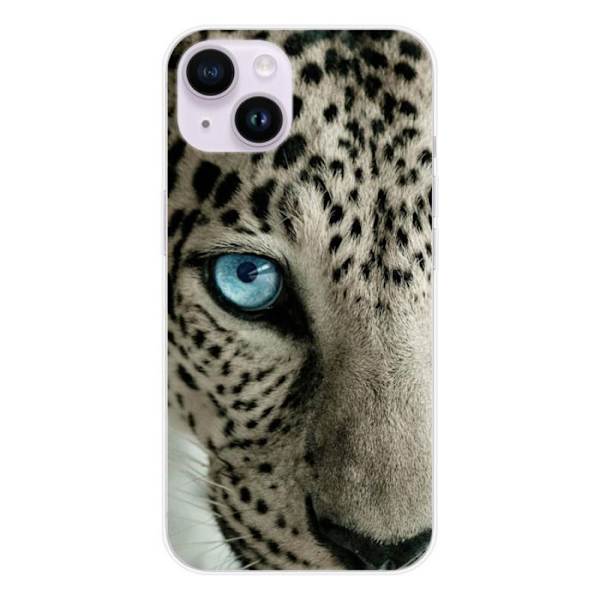 Siliconefoder - Kompatibel med Apple iPhone 15 - leopardöga design Transparent