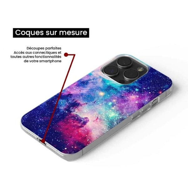 Siliconfodral Tryckt - 1001 Fodral - Galaxy A05 - Mjuk - Optimal Skydd - Blå Galax Transparent