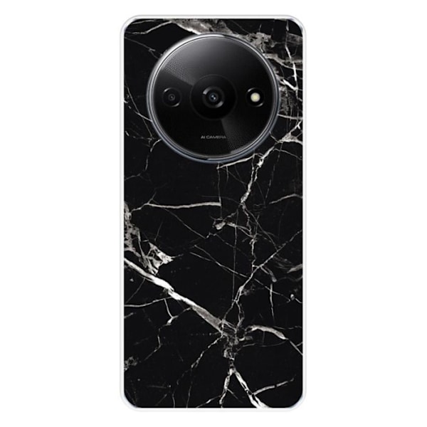 Siliconfodral - Kompatibel med Xiaomi Redmi A3 4G - design i svart marmor Transparent
