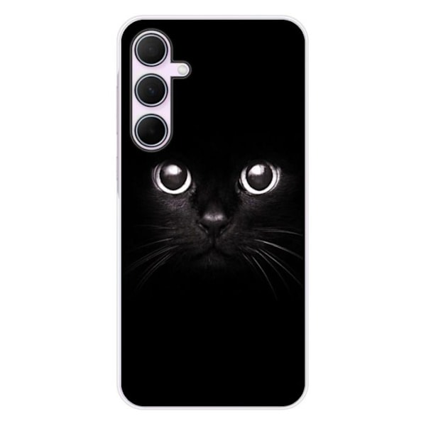 Siliconfodral - Kompatibel med Samsung Galaxy A55 5G - design med kattögon Transparent