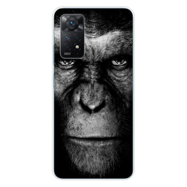 Tryckt silikonfodral kompatibelt Xiaomi Redmi Note 11 Pro Redmi Note 12 Pro 4G Monkey Transparent