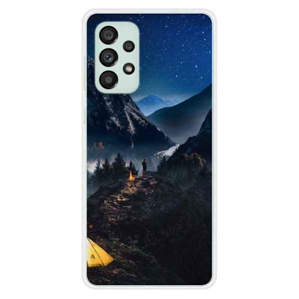 Siliconfodral - Kompatibel med Samsung Galaxy A73 5G - design endast i berg Transparent