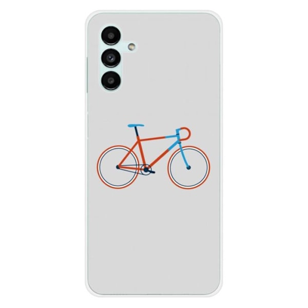 Tryckt silikonfodral kompatibelt Samsung Galaxy A13 5G Galaxy A04S Cykelfärg Hipster Transparent