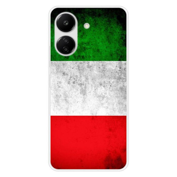 Silicone-fodral - Kompatibel med Xiaomi Redmi 13C 4G - design italiensk flagga Transparent