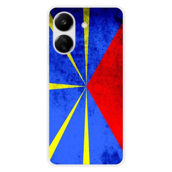 Siliconefodral - Kompatibel med Xiaomi Redmi 13C 4G - design med Reunion-flaggan Transparent