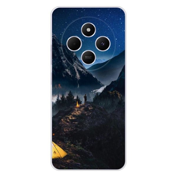 Siliconfodral - Kompatibel med Xiaomi Redmi 14C 4G - design ensam i bergen Transparent