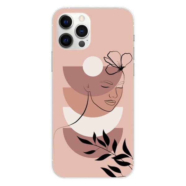 1001Coques - Silikonfodral kompatibelt med Apple iPhone 12 Pro Max - Bora Bora-mönster - Originaldesign tryckt i Frankrike Transparent