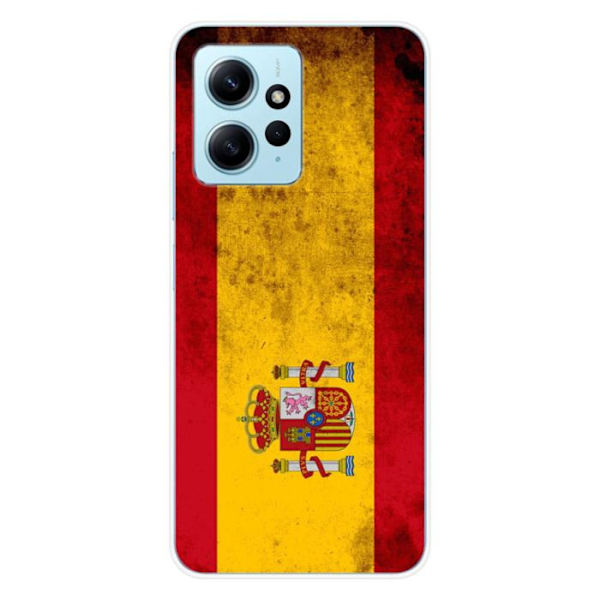 Siliconetui - Kompatibel med Xiaomi Redmi Note 12 4G - design spansk flagga Transparent