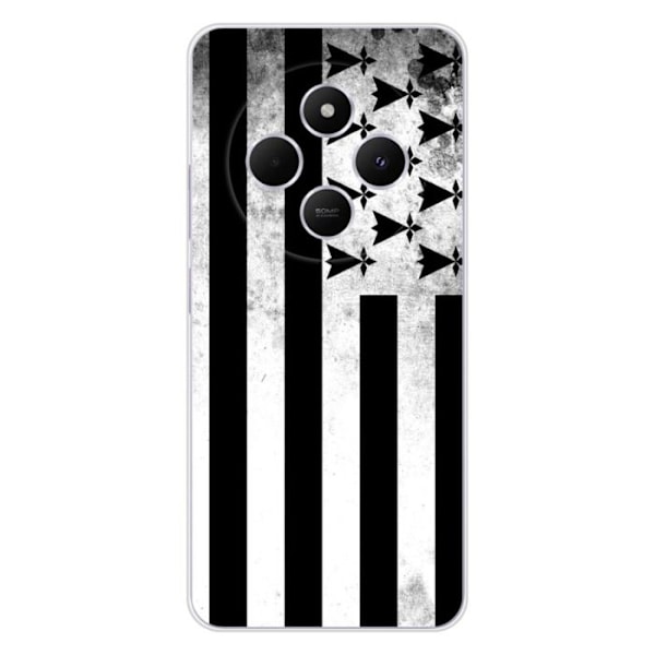 Silicone-skal med tryck - 1001 skal - Xiaomi Redmi 14C 4G - Breton flagga - Optimal skydd - Mjuk Transparent