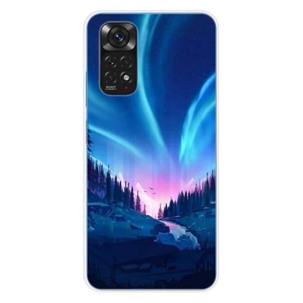 Siliconfodral - Kompatibel med Xiaomi Redmi Note 11 4G - design nattfall Transparent