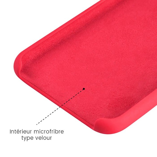 Silikonskal Soft Touch - Xiaomi - Mi Note 10 Lite - Rosaflashing - Stötsäker - Trådlös laddning rosablix