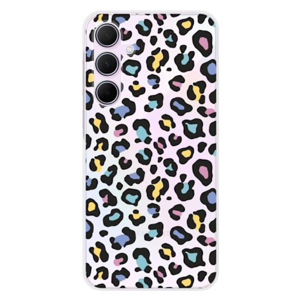 Silikonskal - Kompatibel med Samsung Galaxy A55 5G - leoparddesign i färg Transparent