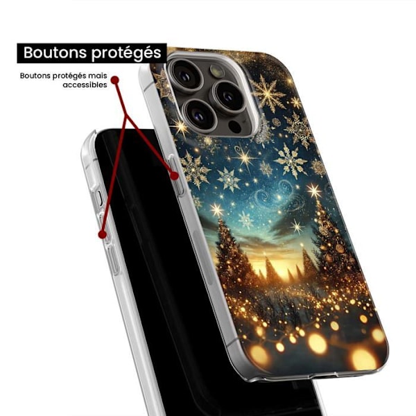 Siliconfodral tryckt - 1001 fodral - Samsung Galaxy A23 4G/5G - Julens magi - Transparent - Halvstyv Transparent