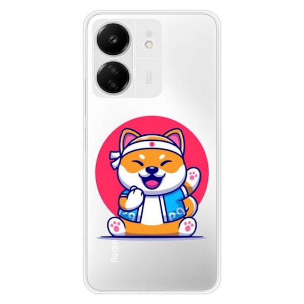 Siliconefodral - Kompatibel med Xiaomi Redmi 13C 4G - design shiba ninja Transparent