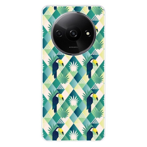 Coque i silikon med tryck - 1001 skal - Xiaomi Redmi A3 4G - Mönster Tukan Romb - Optimal skydd - Flexibel Transparent