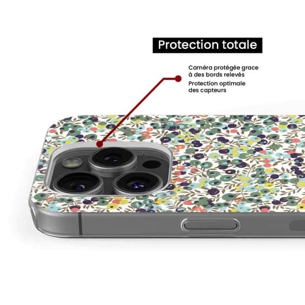 Siliconefodral - Kompatibel med Apple iPhone 14 Plus - design liberty wiltshire grön Transparent