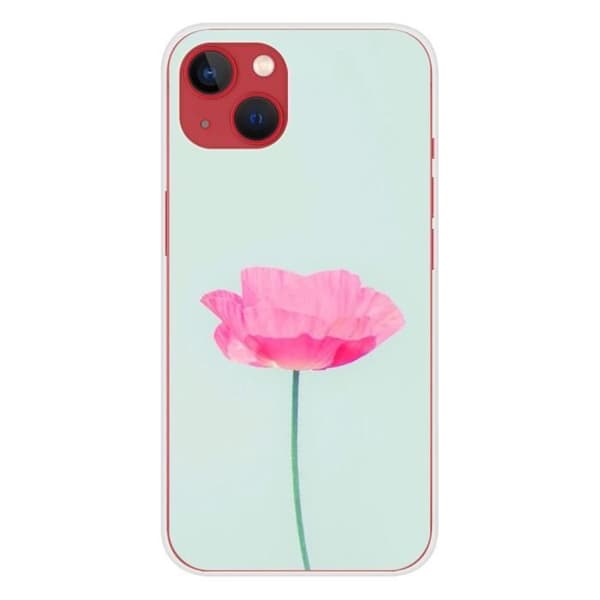 Tryckt silikonfodral som är kompatibelt med iPhone 13 Rose Flower