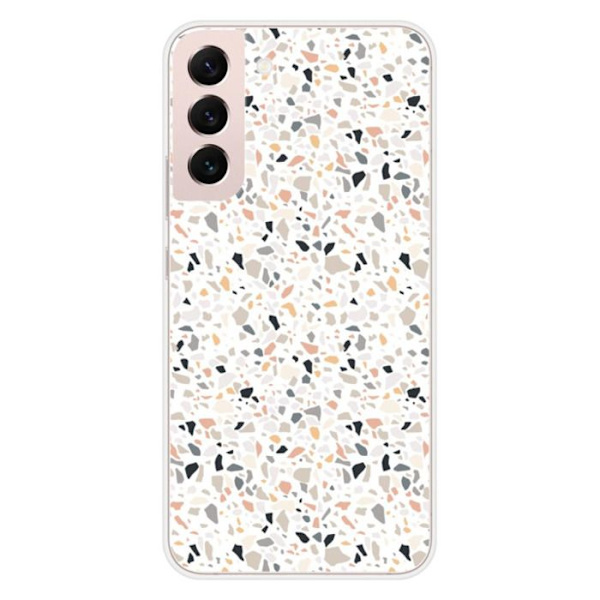 Silikonskal - Kompatibel med Samsung Galaxy S22 Plus - terrazzo design i färg Transparent