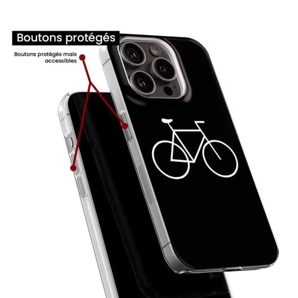 Silikonskal - Kompatibel med Apple iPhone 16 Plus - design cykel hipster Transparent