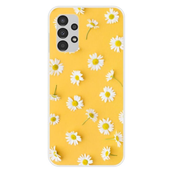 Siliconefodral - 1001 Fodral - Galaxy A13 4G - Mönster Prästkragar - Optimalt Skydd - Mjuk Transparent