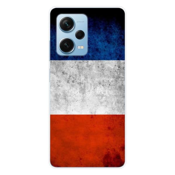 Siliconfodral - Kompatibel med Xiaomi Redmi Note 12 Pro Plus - design franska flaggan Transparent