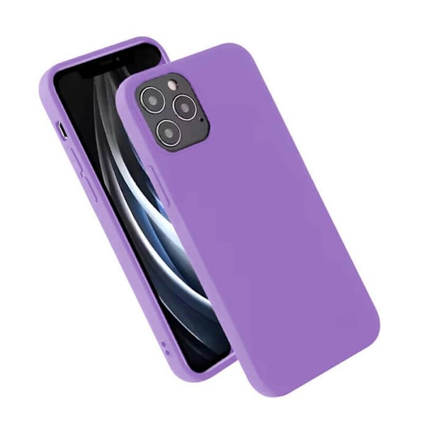 Vanligt matt lila silikonfodral kompatibelt Xiaomi Redmi A2 Redmi A1 lila