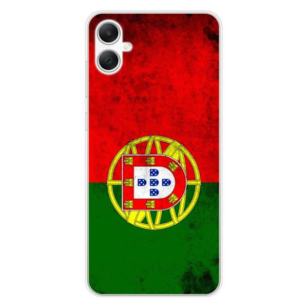 Siliconfodral med tryck - 1001 Fodral - Samsung Galaxy A05 - Portugisiska flaggan - Mjuk - Optimal Skydd Transparent
