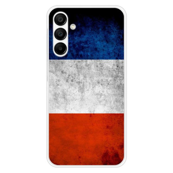Siliconfodral - Kompatibel med Samsung Galaxy A15 - design franska flaggan Transparent