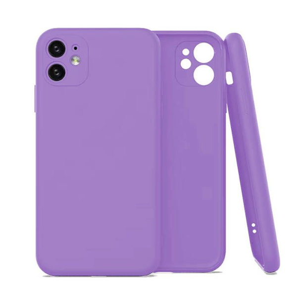 Lila silikonfodral - Kompatibel med Apple iPhone 16 Plus lila