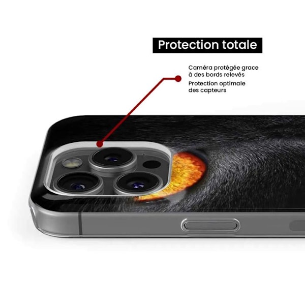 Silicone-fodral - Kompatibel med Xiaomi Redmi 13C 5G - design med leopardöga Transparent