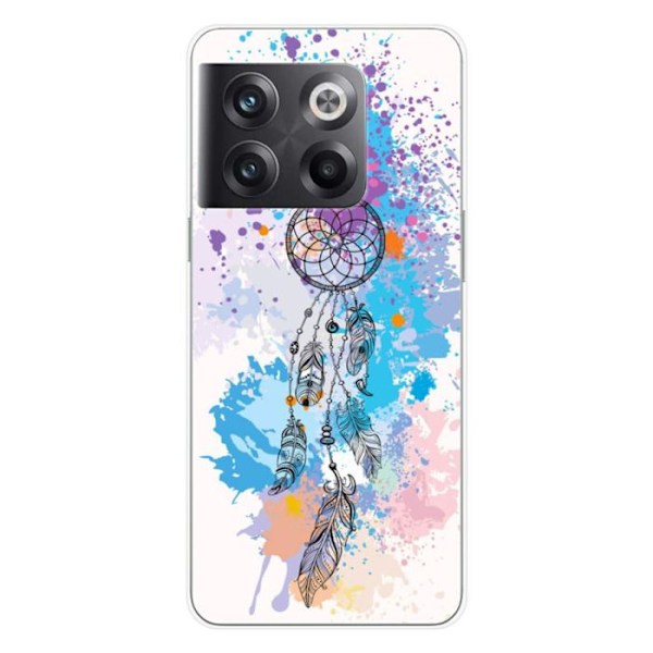 Tryckt silikonfodral kompatibelt OnePlus 10T 5G Dreamcatcher Color Transparent