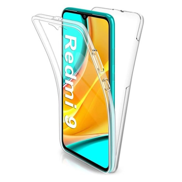 Heltäckande 360°- Skydd – Kompatibel med Xiaomi Redmi 9 – Dubbel transparent skydd Transparent