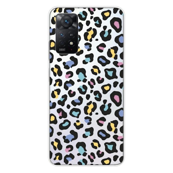Siliconfodral - Kompatibel med Xiaomi Redmi Note 11 Pro Plus 5G - leopardfärgad design Transparent