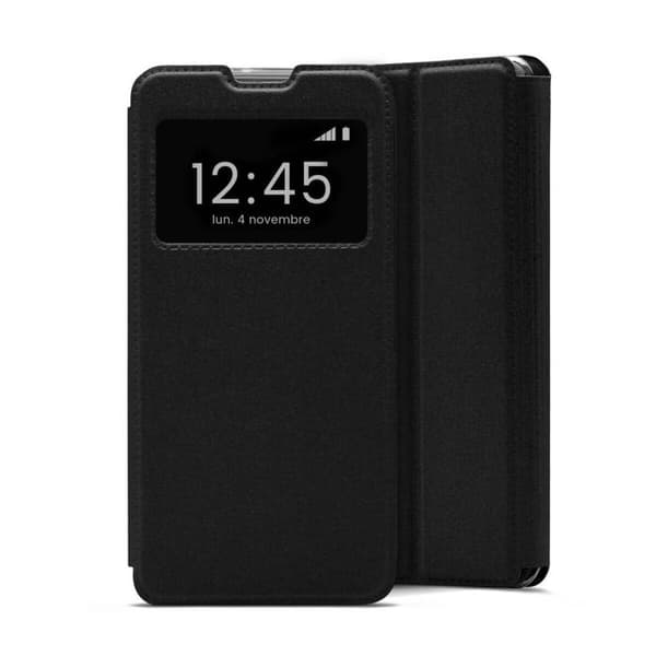 1001Coques - Foliofodral i konstläder kompatibelt med Apple iPhone 14 Pro - Magnetstängning - Stödfunktion Transparent