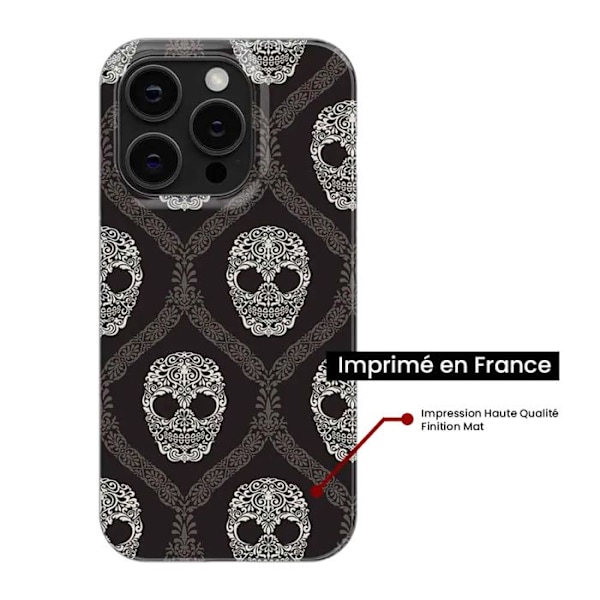 Siliconfodral med tryck - 1001 fodral - Samsung Galaxy S24 FE - Blommig skalle - Transparent - Semihård Transparent