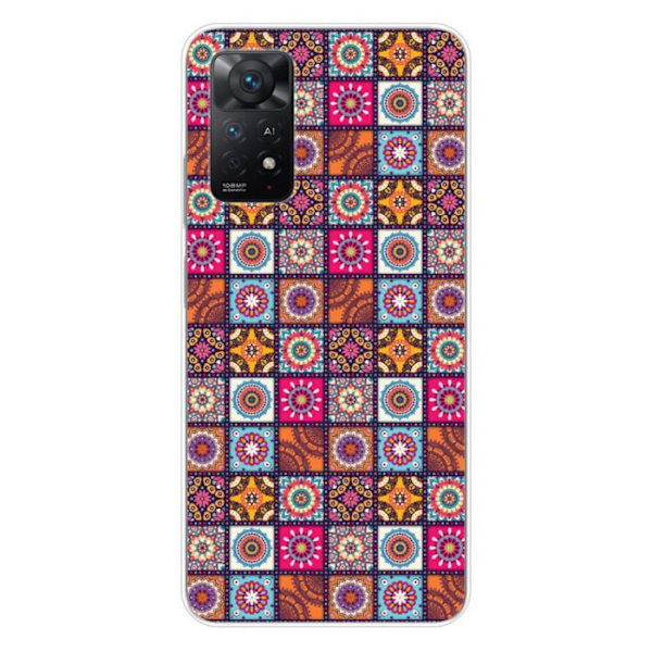 Silikonfodral - Kompatibel med Xiaomi Redmi Note 11 Pro Plus 5G - design patchwork mandala Transparent