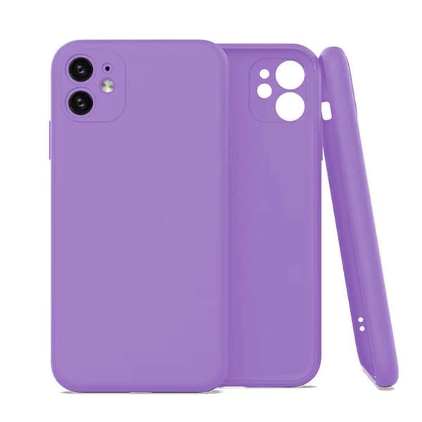 Lila silikonfodral - Kompatibel med Apple iPhone 16 Pro lila